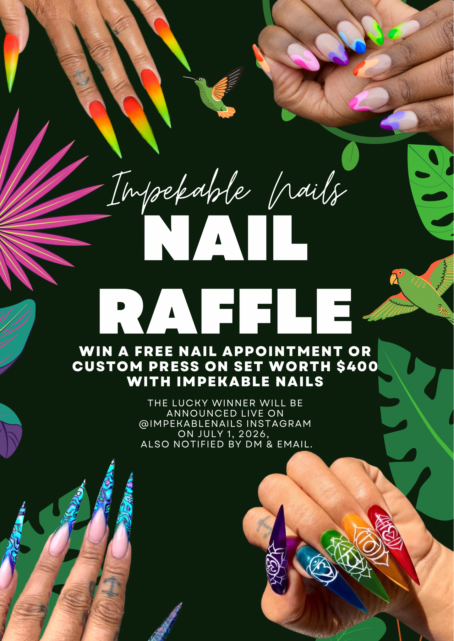 Nail Raffle Ticket
